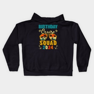 Birthday Cruise Squad 2024 Boat Birthday Party Cruise Bday Kids Hoodie